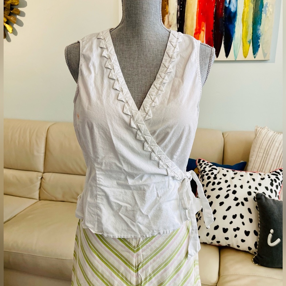 Sunny Leigh Sleeveless Wrap Top